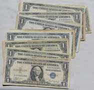 70 $ 1  Silver Certificates. Should be 1935 A-1957 B