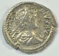 Near Mint Caracalla Roman Silver Denarius, 198-217 AD