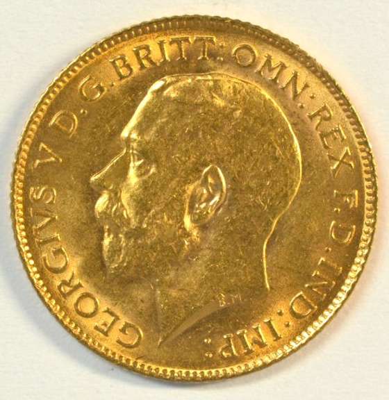 Super choice BU 1913 Great Britain Gold Half Sovereign