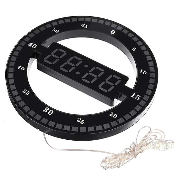 12 Inch LED Ring Wall Digital Clock