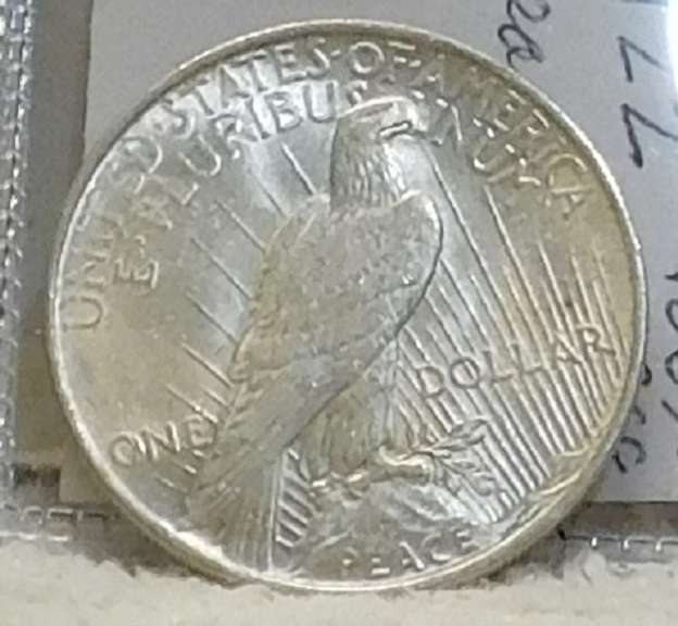 1922 Peace Dol  near Uncirculated
