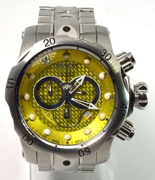 Yellow Dial Invicta Reserve Chronograph Watch
