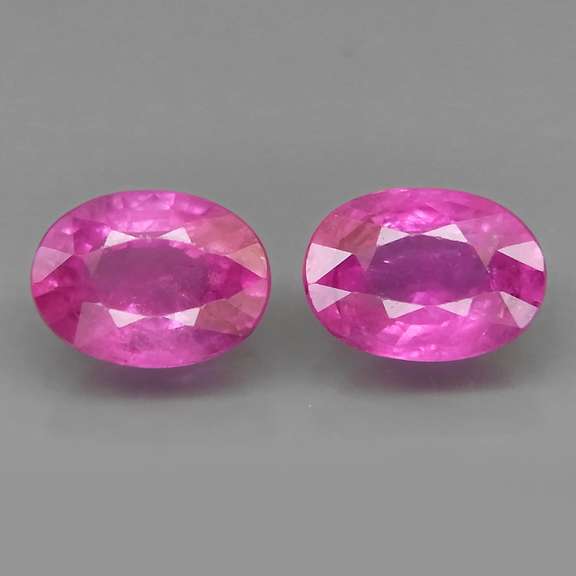 Fantastic 2.17ct HEATED ONLY Mozambique Ruby set