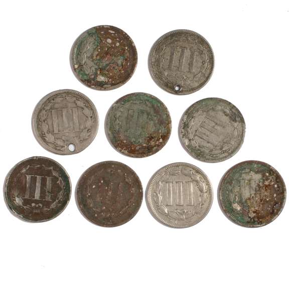 9 3 Cent Pieces
