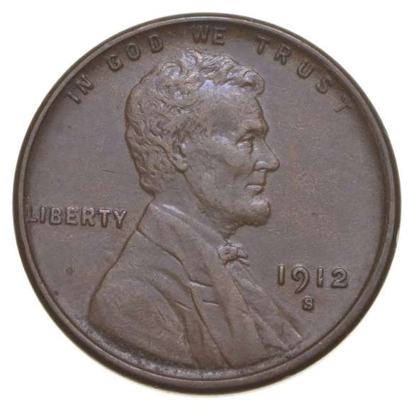 1912-S Lincoln Wheat Cent