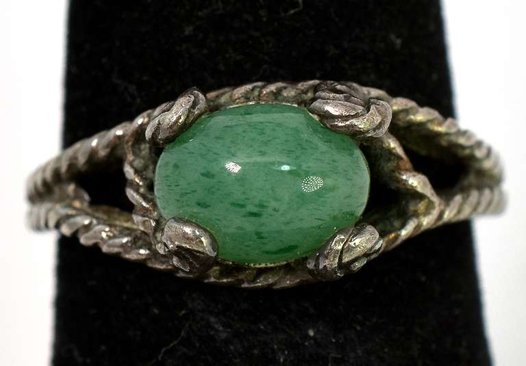 Enchanting Beryl Ring in Sterling Silver