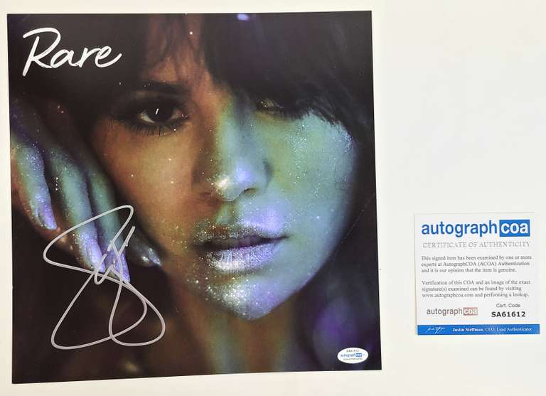 Selena Gomez Autographed Rare Signed LP Album 12x12 Flat ACOA