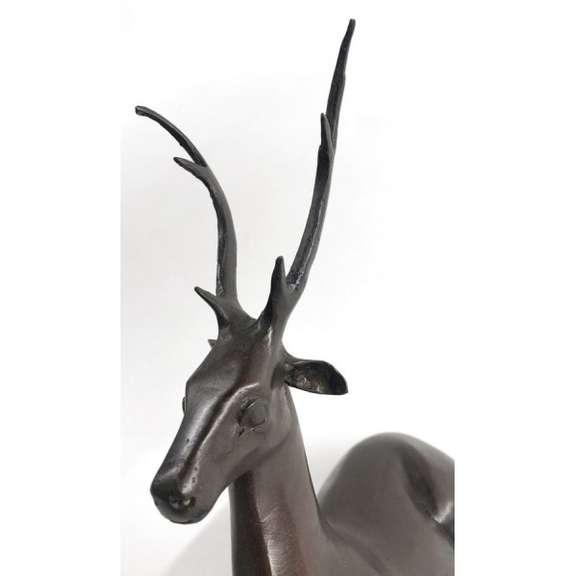 Elk Deer Bronze Sculpture