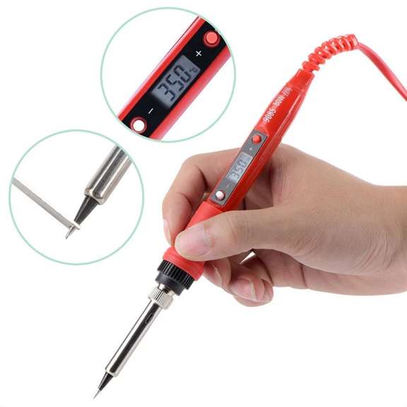80W Soldering Iron Kit Adjustable Temperature