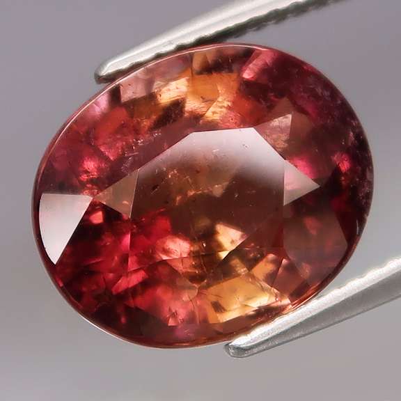 Elegant all natural 7.01ct multi-color Tourmaline