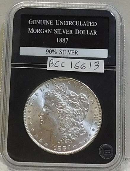 1887 Morgan Dol PCS Cert Unc.  Lusterous