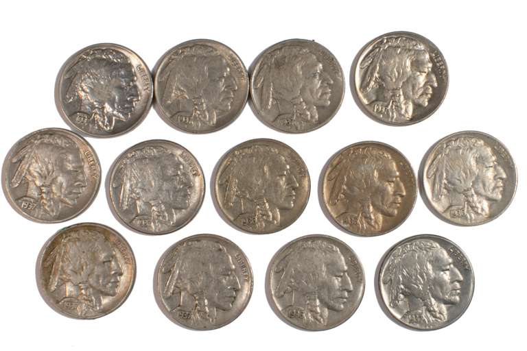 13 1937 Near Unc Buffalo Nickels