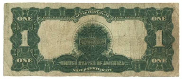 Circulated 1899 Series $1 'Black Eagle' Silver Certificate