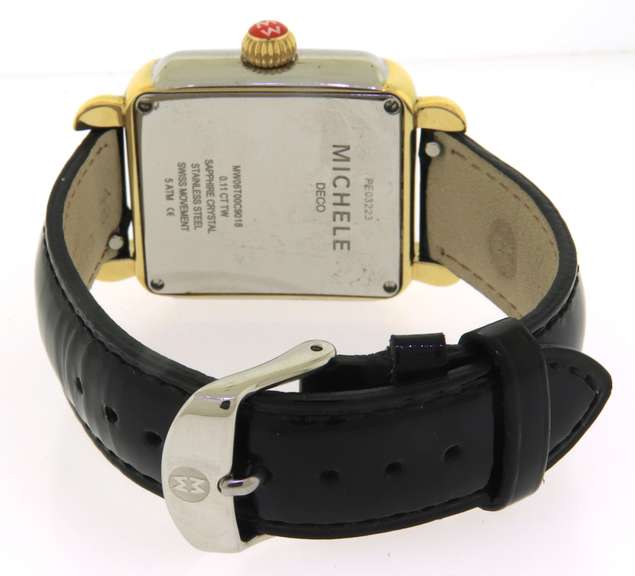 Michele Deco Madison Two Tone Diamond Dial Watch