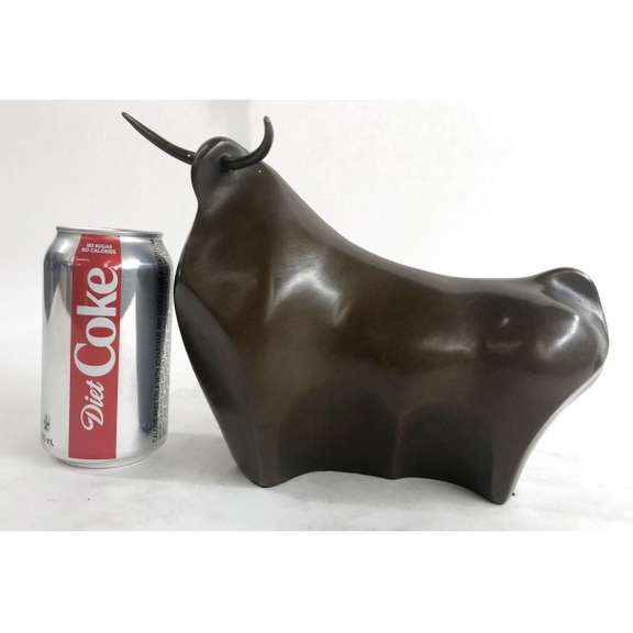 Modern Bull Bronze Figurine