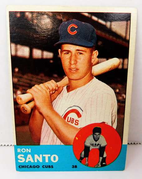 1963 Ron Santo Topps Baseball Card