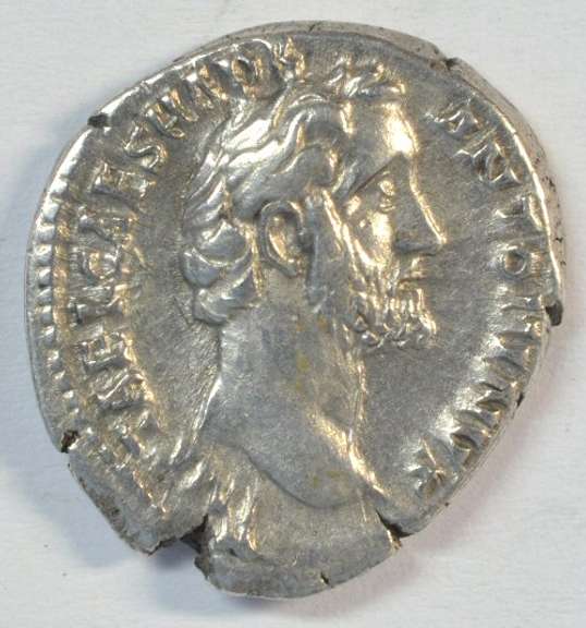 Near Mint Antoninus Pius Roman Silver Denarius, 138-161 AD