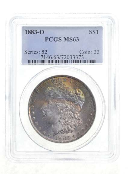MS63 1883-O Morgan Silver Dollar - Graded PCGS