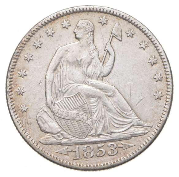 1853 Seated Liberty Half Dollar