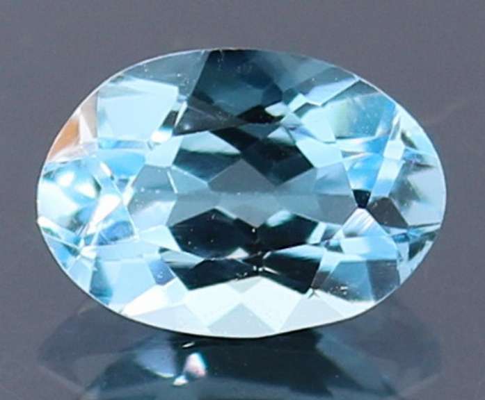 Brilliant 2.12ct oval cut sky blue Topaz