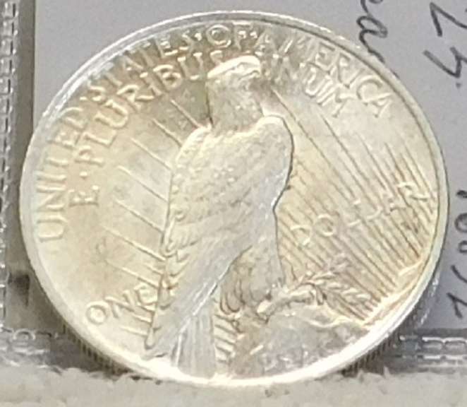 1923 Peace Dol  near Uncirculated