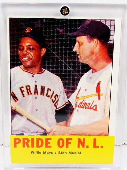 Vintage Mays & Musial Pride of N.L. Baseball Card