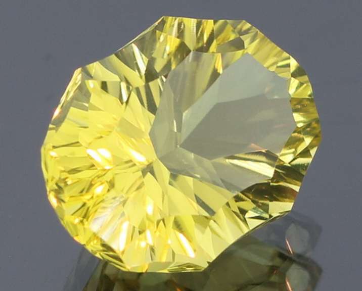 AAA color 9.32ct fancy cut lemon Citrine