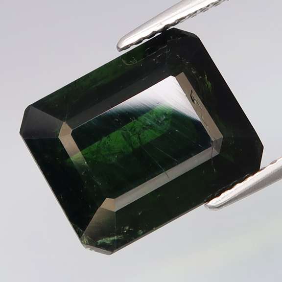 Incredible 8.70ct deep green black Tourmaline