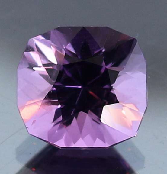 Pristine 4.11ct Portuguese cushion cut Bolivian Amethyst