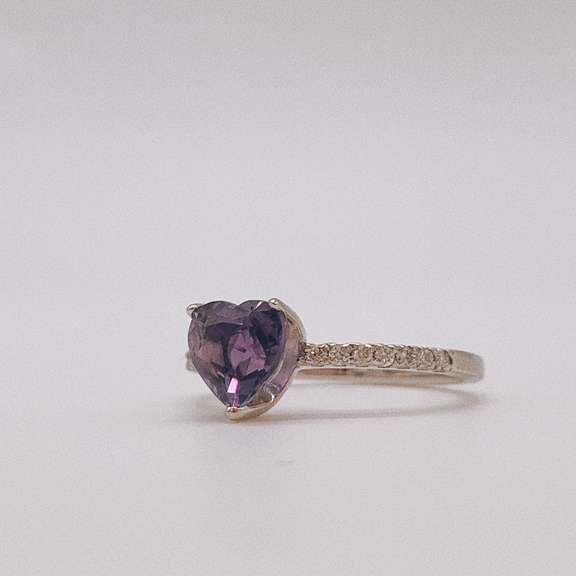 14kt Gold, Amethyst, & Diamond Cocktail Ring