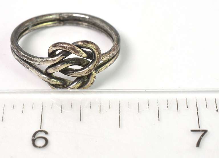Intriguing Knotted Ring in Sterling Silver