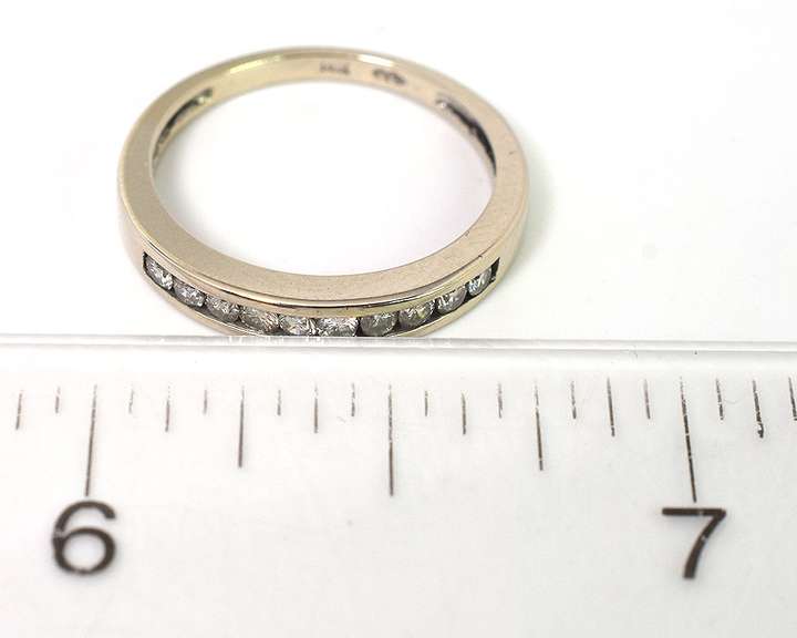 Snazzy 1/4CTW Diamond Band in 14KT White Gold