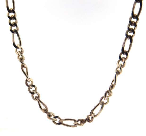 Sterling Silver Figaro Chain Necklace