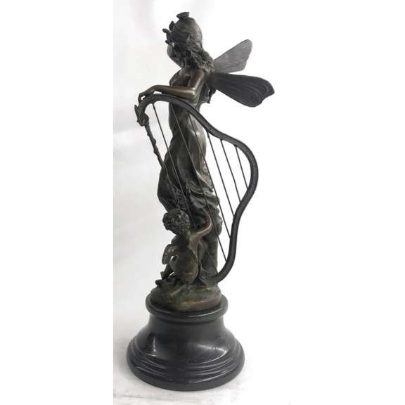Butterfly Angel Nymph Fairy Bronze Sculpture