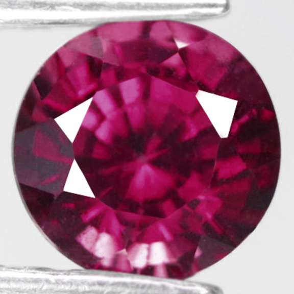 Glittering rich violet 1.21ct Rhodolite Garnet solitaire