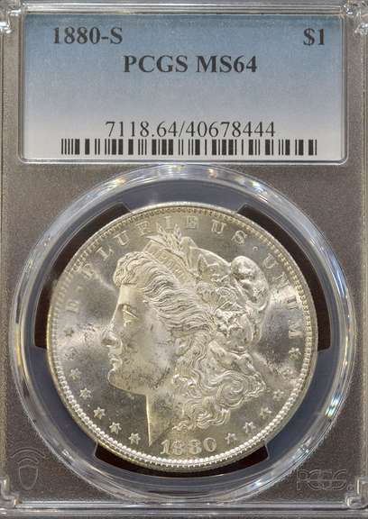 1880-S MS64 Morgan Dollar, PCGS