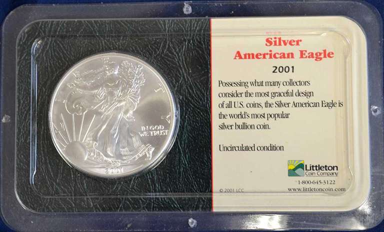 2001 American Silver Eagle Uncirculated
