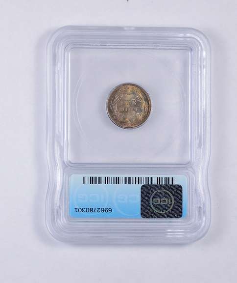 MS67 1907-O Barber Dime - Graded ICG