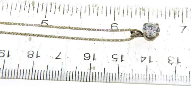 Sterling Silver Cubic Zirconia Pendant on Chain