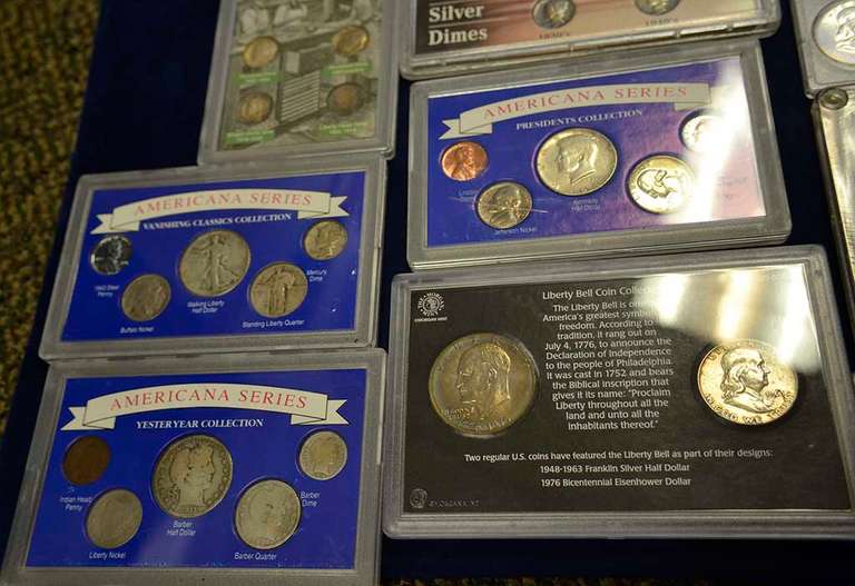 US Coins In Displays, Estate Lot w/ Silver
