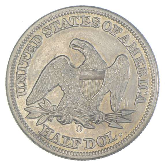 1854-O Seated Liberty Half Dollar - Arrows - REV SCR