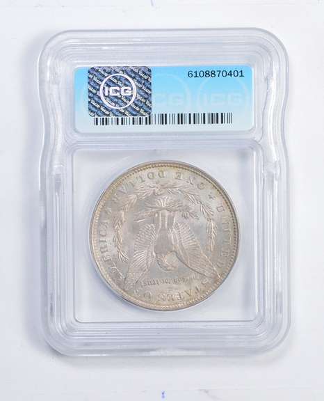 MS64+ 1891-O Morgan Silver Dollar - Graded ICG