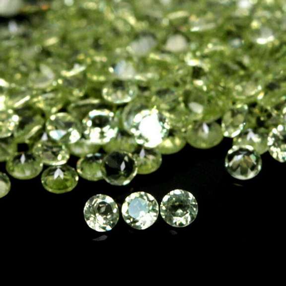 Brilliant 5.31ct set of matched diamond cut Peridot