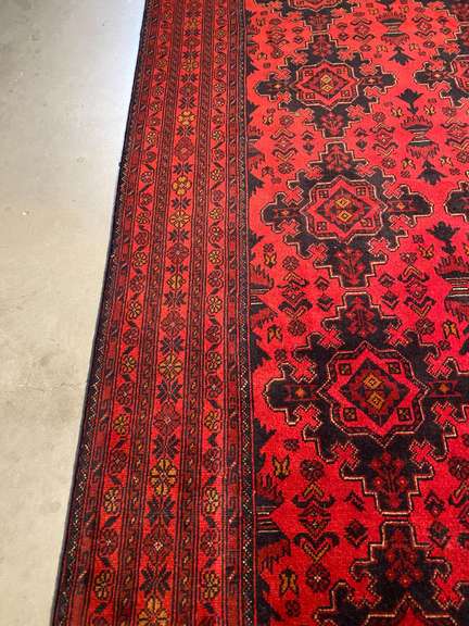 EXQUISITE AFGHAN RUG 6'.7"X9'.9"