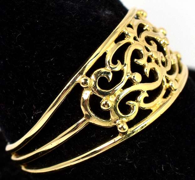 Incredible Filigree Band-Style Ring in 14KT Yellow Gold