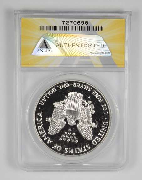 PF70 DCAM 1993-P American Silver Eagle - Graded ANACS