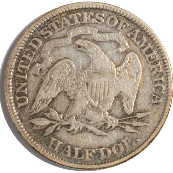 1877 Motto Seated Liberty Half Dollar