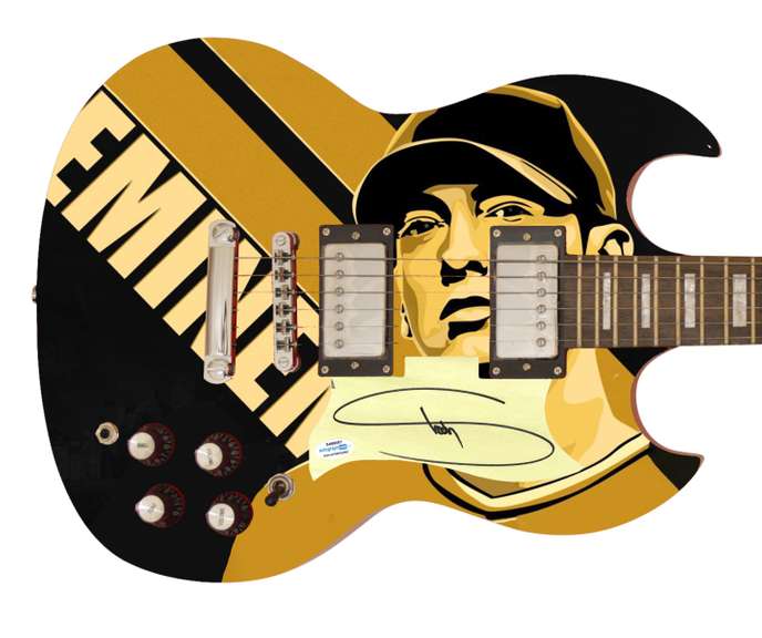 Eminem Autographed Signed Poster Photo Guitar ACOA