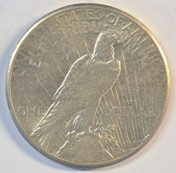 Fully struck BU 1927-P Peace Silver Dollar. Nice
