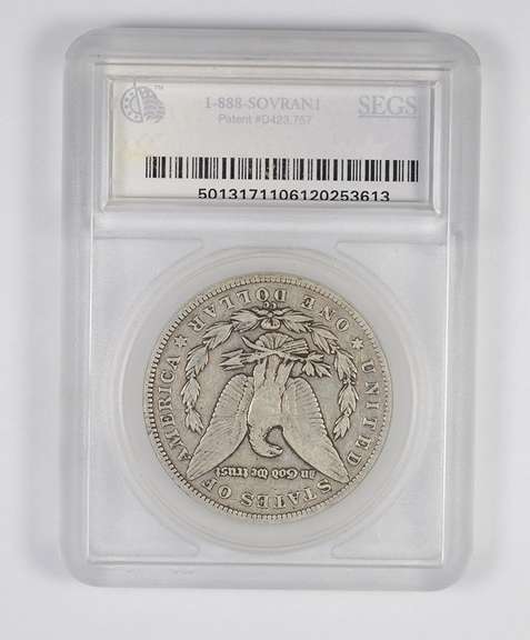 F12 1893-CC Morgan Silver Dollar - Graded SEGS